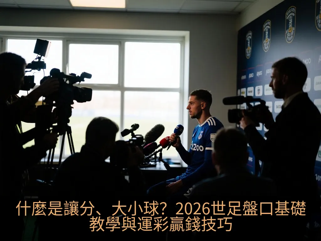 什麼是讓分、大小球？2026世足盤口基礎教學與運彩贏錢技巧
