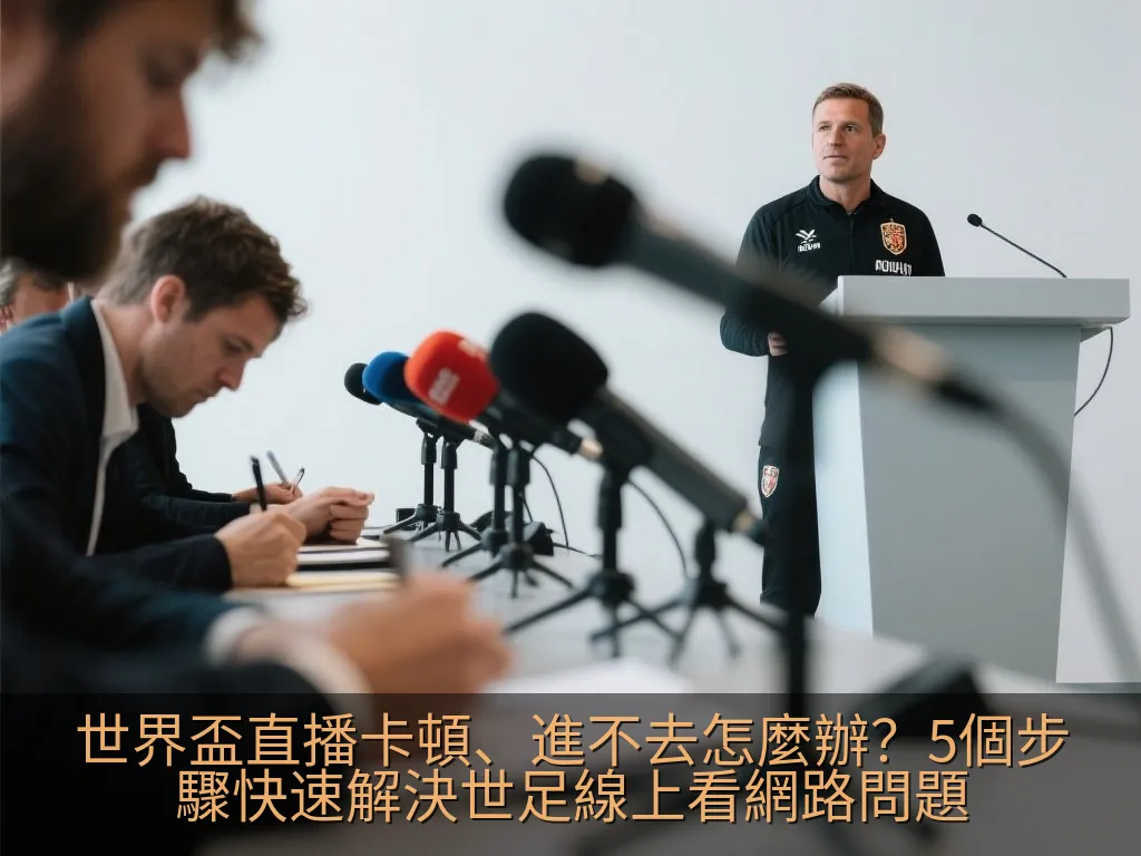 世界盃直播卡頓、進不去怎麼辦？5個步驟快速解決世足線上看網路問題